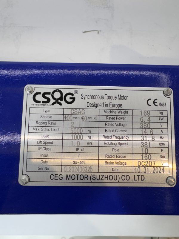 Wciągarka na PASY CSAG 1000 - udźwig do 1000kg - obrazek 8